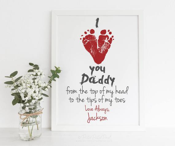 Baby First Valentine Day Gift
 Valentines Day Gift for New Dad from Baby s First
