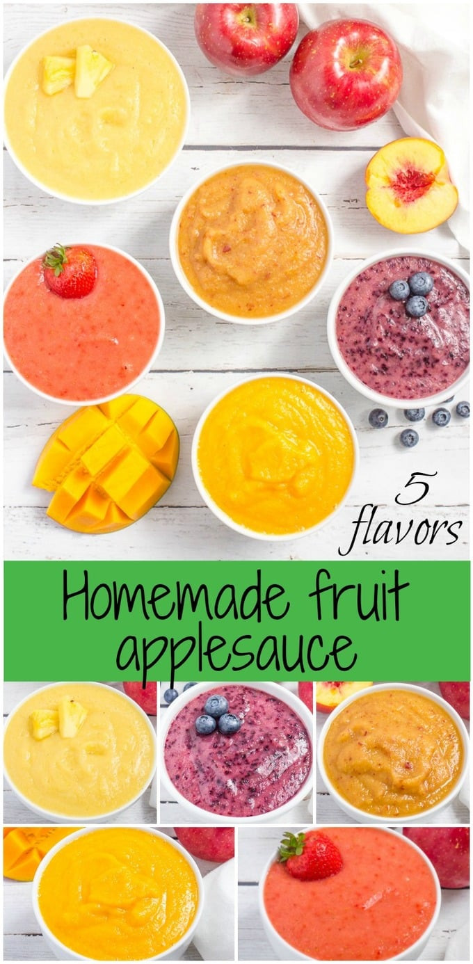 Baby Food Applesauce Recipe
 Homemade applesauce 5 fruit flavors Family Food on the