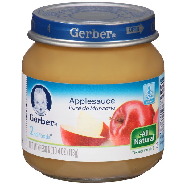 Baby Food Applesauce Recipe
 Gerber 2 Nd Foods Applesauce Baby Food 4 oz from Cub