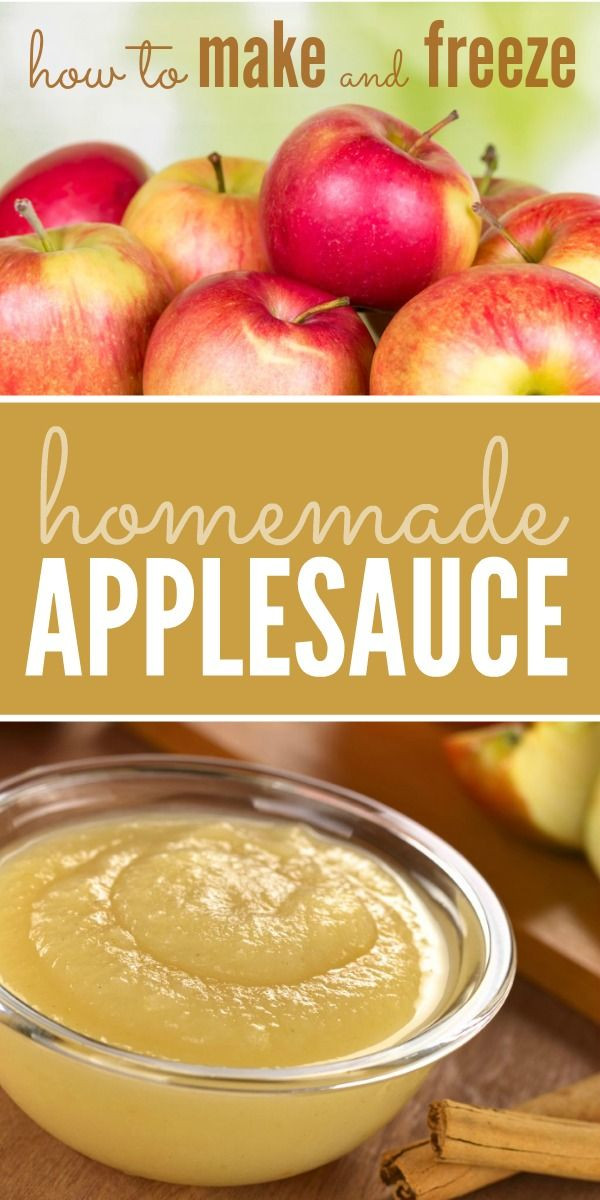 Baby Food Applesauce Recipe
 How to Make and Freeze Homemade Applesauce