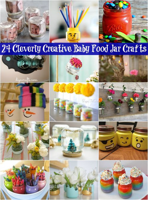 Baby Food Jar Craft
 24 Cleverly Creative Baby Food Jar Crafts – It’s all about