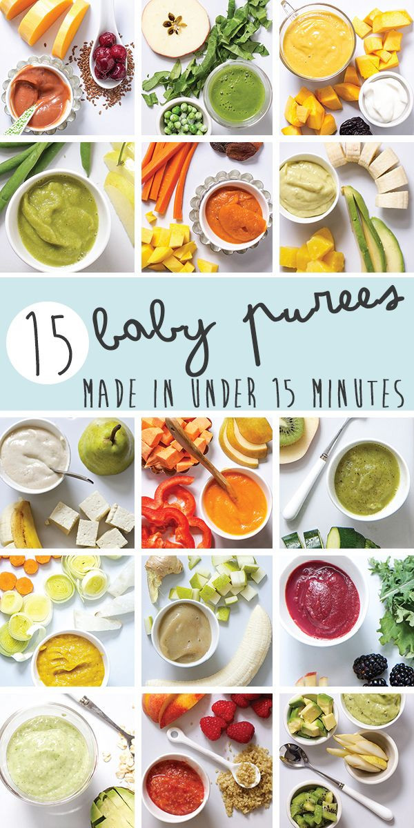 Baby Food Puree Recipes
 15 Fast Baby Food Recipes made in under 15 minutes