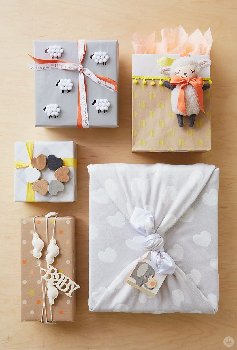 Baby Gift Wrapping Creative Ideas
 Baby t wrap ideas Showered with love