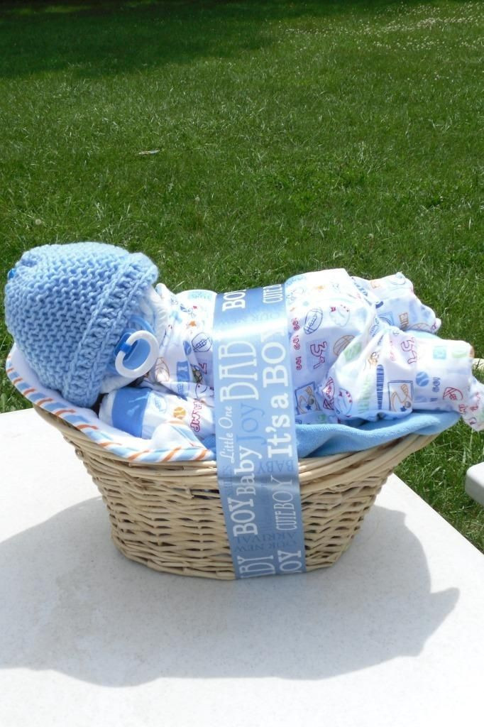 Baby Gifts Ideas Pinterest
 Diaper baby basket Baby Ideas Pinterest