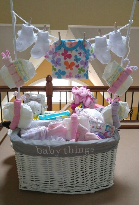 Baby Gifts Ideas Pinterest
 Here s a Pinterest inspired baby shower t I made for