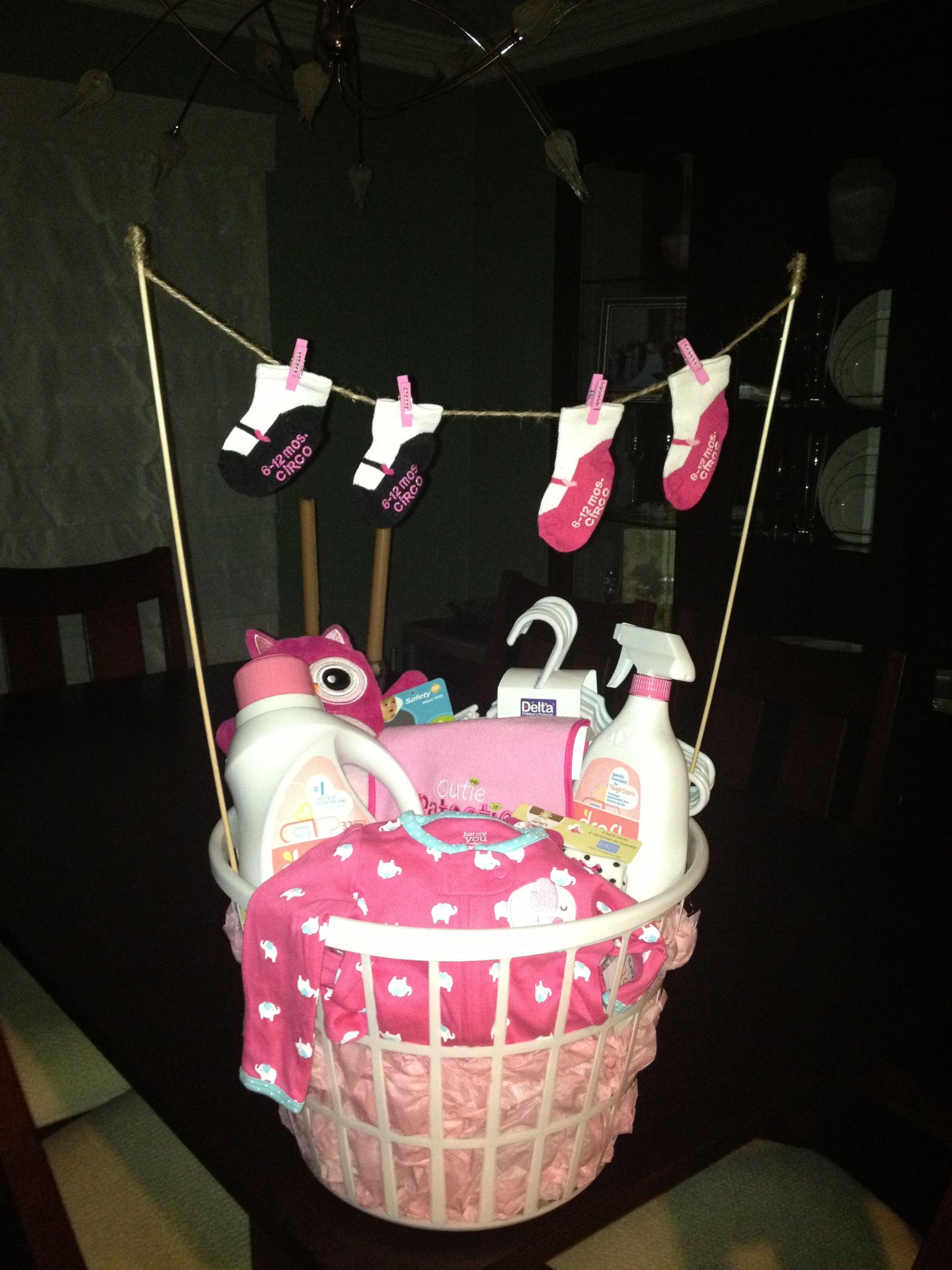 Baby Gifts Ideas Pinterest
 Laundry basket baby shower t Baby Gifts