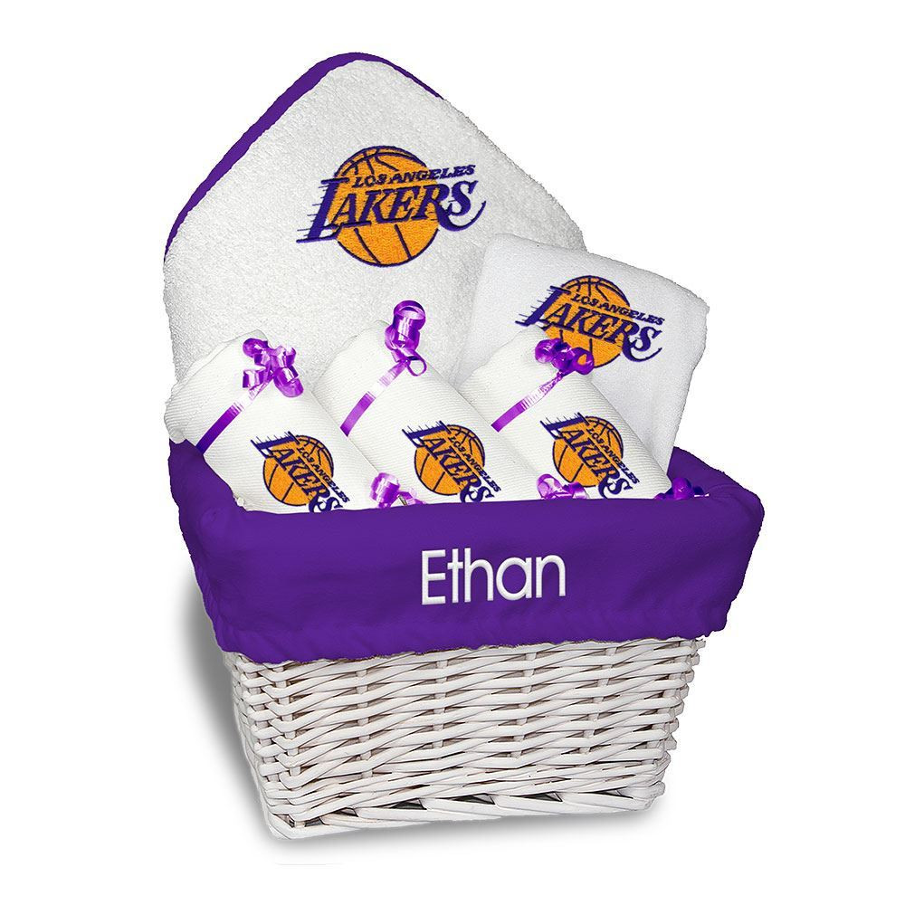 Baby Gifts Los Angeles
 Personalized Los Angeles Lakers Medium Gift Basket