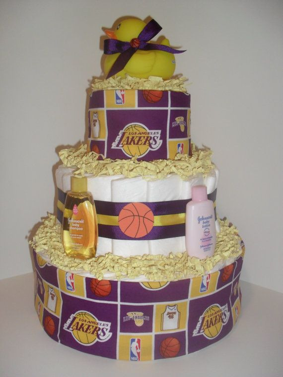 Baby Gifts Los Angeles
 Purple & Gold Los Angeles Lakers Theme by
