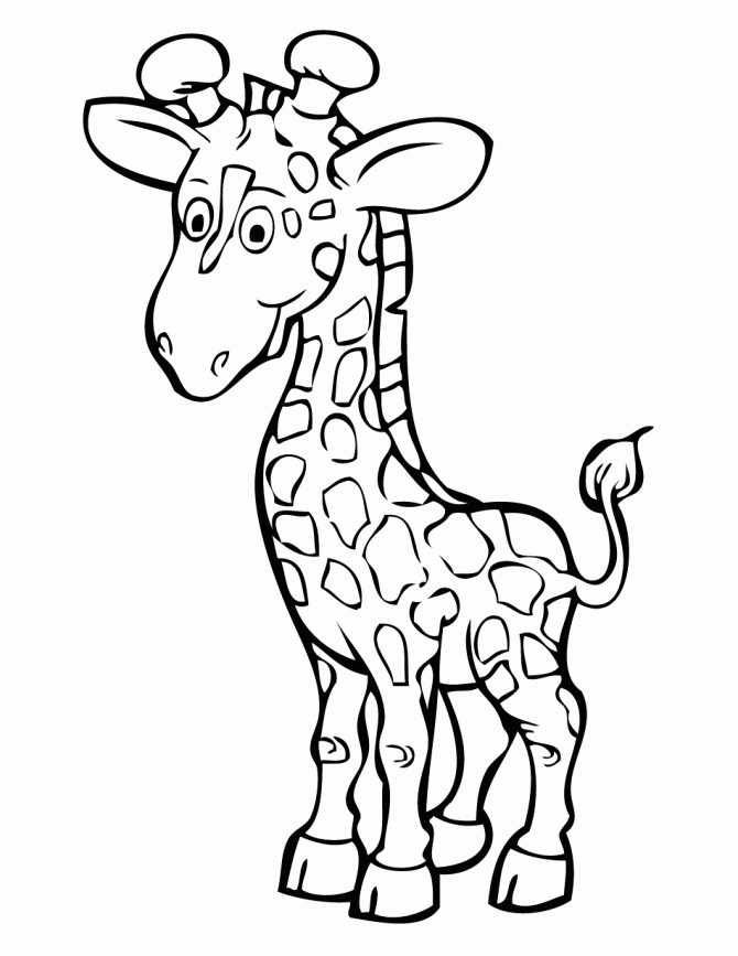 Baby Giraffe Coloring Page
 Giraffe Coloring Pages