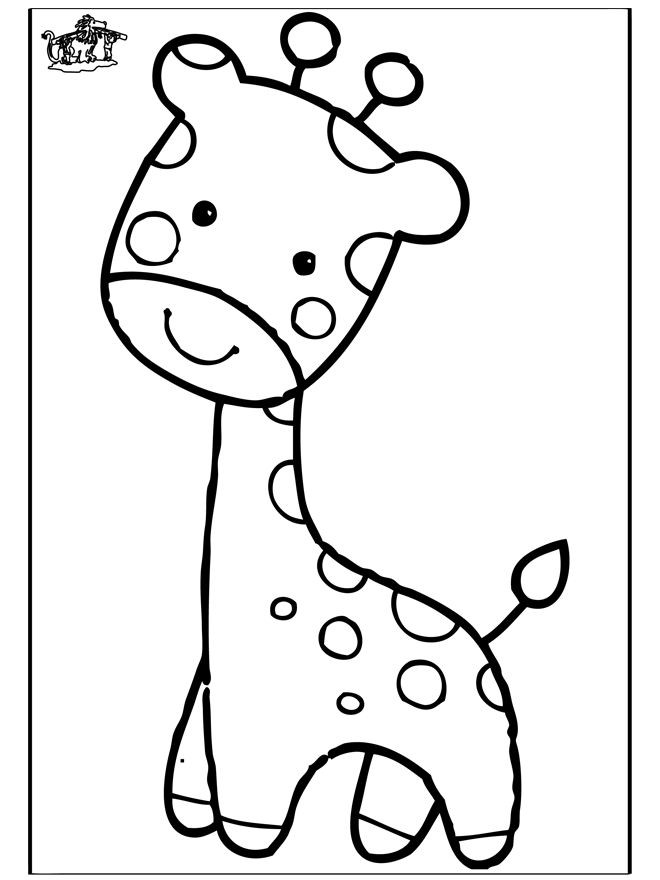 Baby Giraffe Coloring Page
 Giraffe Coloring Pages
