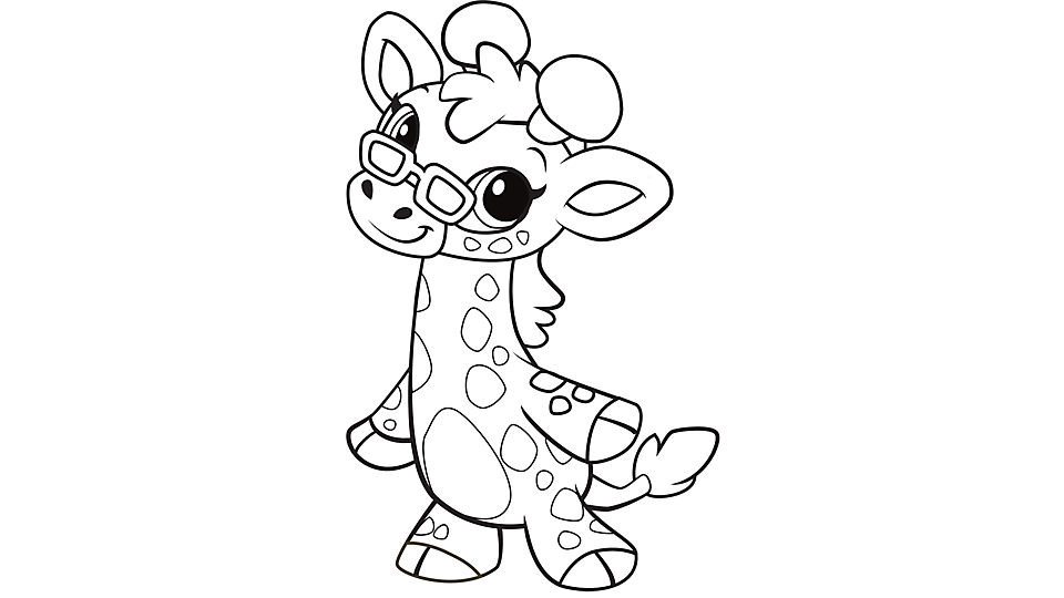 Baby Giraffe Coloring Page
 Learning Friends Ms Giraffe coloring printable
