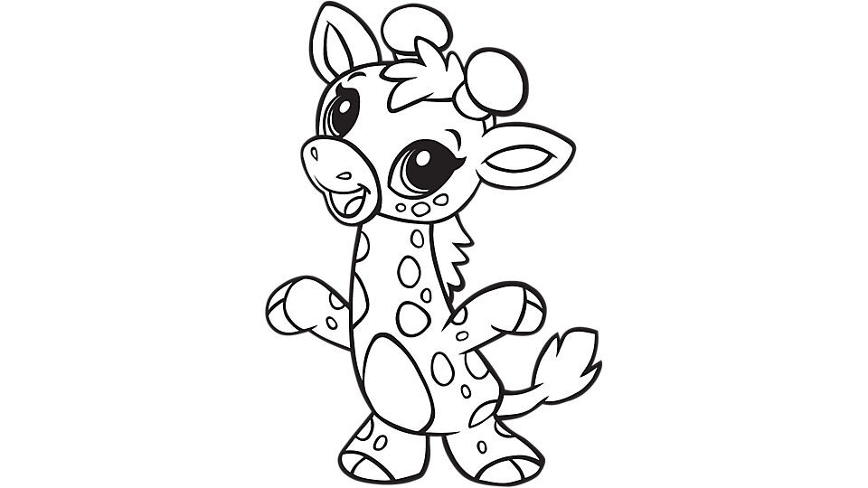 Baby Giraffe Coloring Page
 Learning Friends Ms Giraffe coloring printable