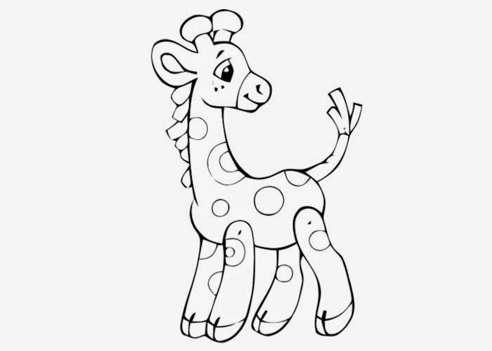 Baby Giraffe Coloring Page
 Baby giraffe coloring pages