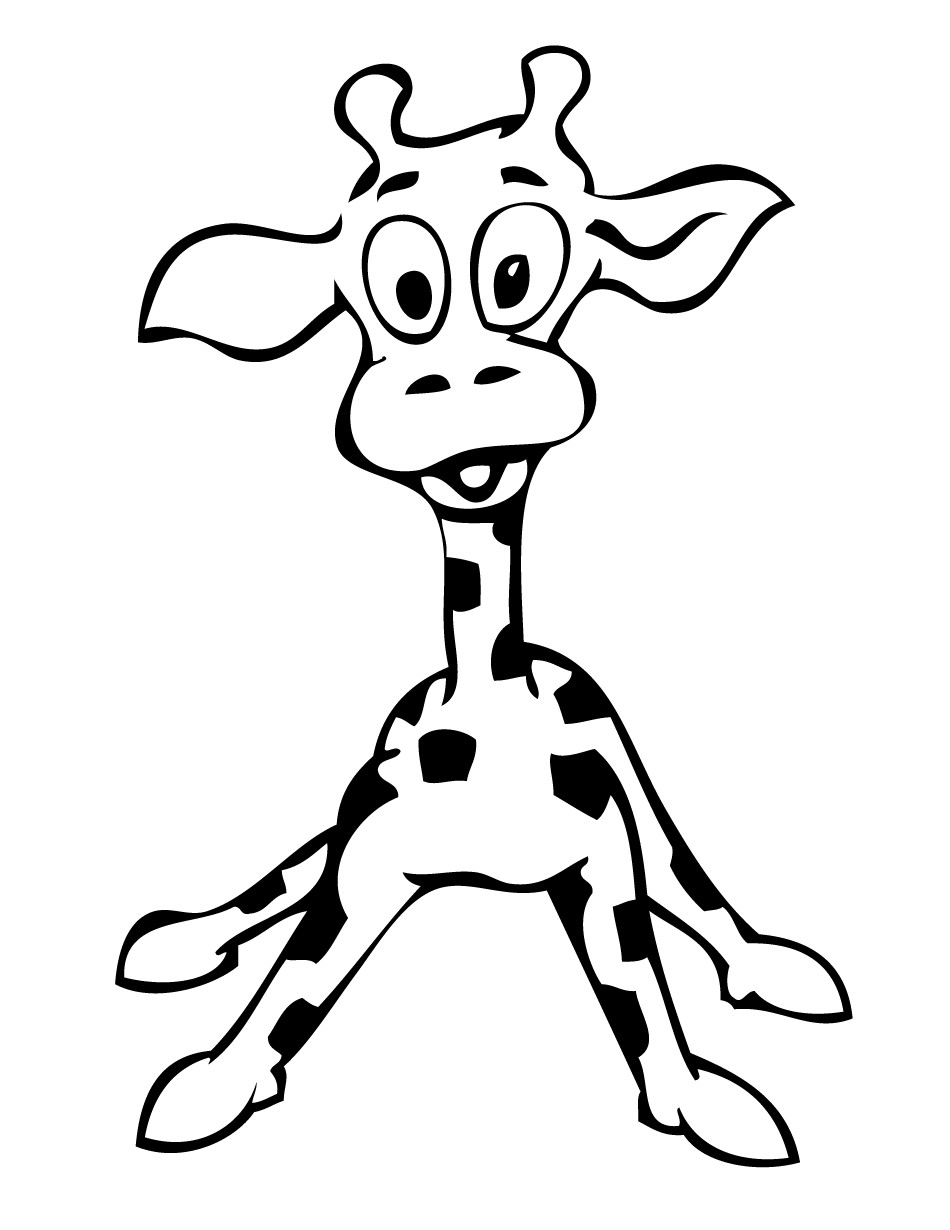 Baby Giraffe Coloring Page
 Baby Giraffe Drawing ClipArt Best