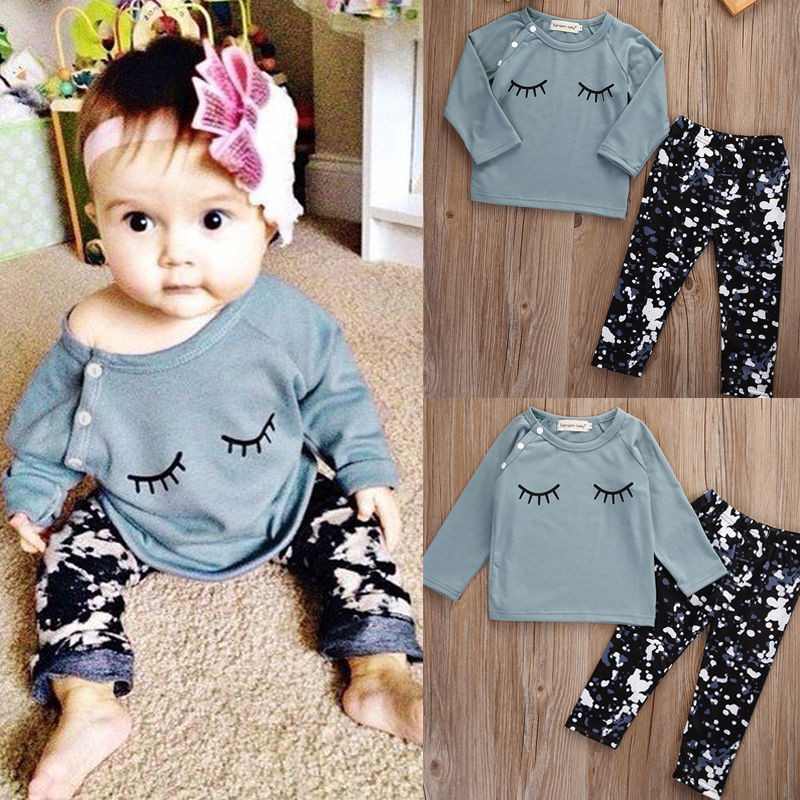 Baby Girl Fashion Outfits
 Toddler Kid Baby Girls Clothes Set Autumn Outfits Clothes