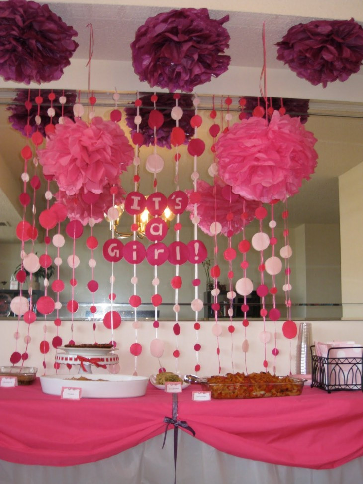 Baby Girl Shower Decorating Ideas
 Baby Shower at Home Work or Restaurant