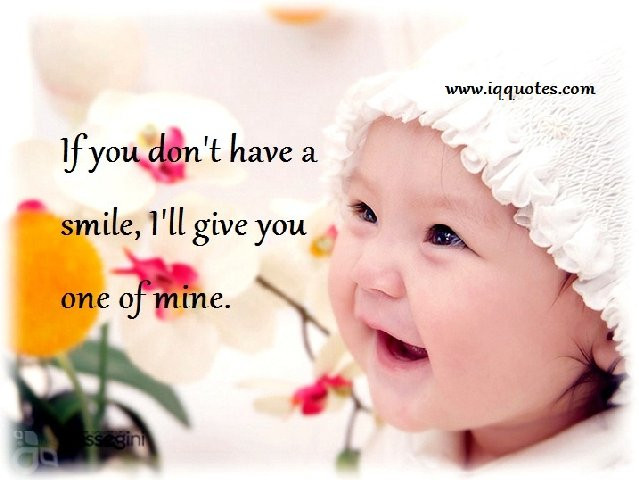 Baby Images With Quotes
 Baby Smile Quotes QuotesGram