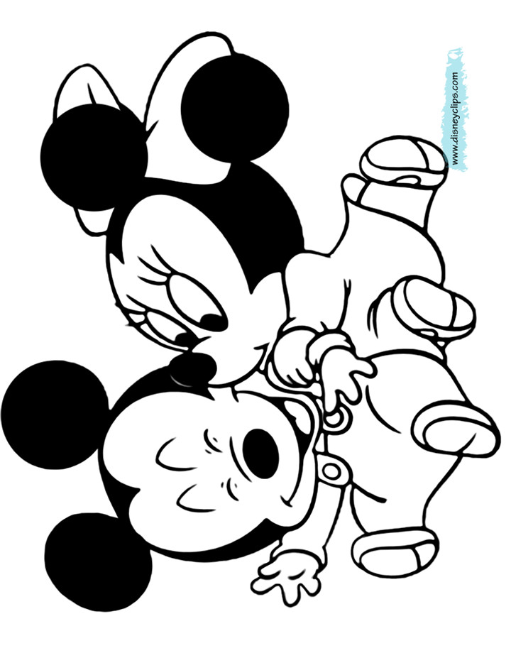 Baby Minnie Coloring Pages
 Disney Babies Coloring Pages 9