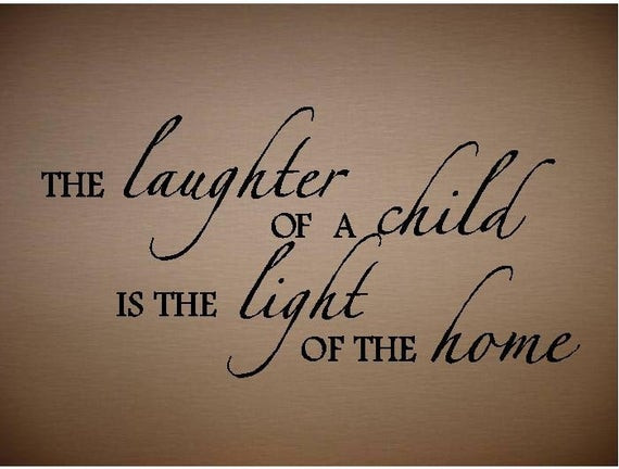 Baby Of The Family Quotes
 Items similar to QUOTE The Laughter of a Child special