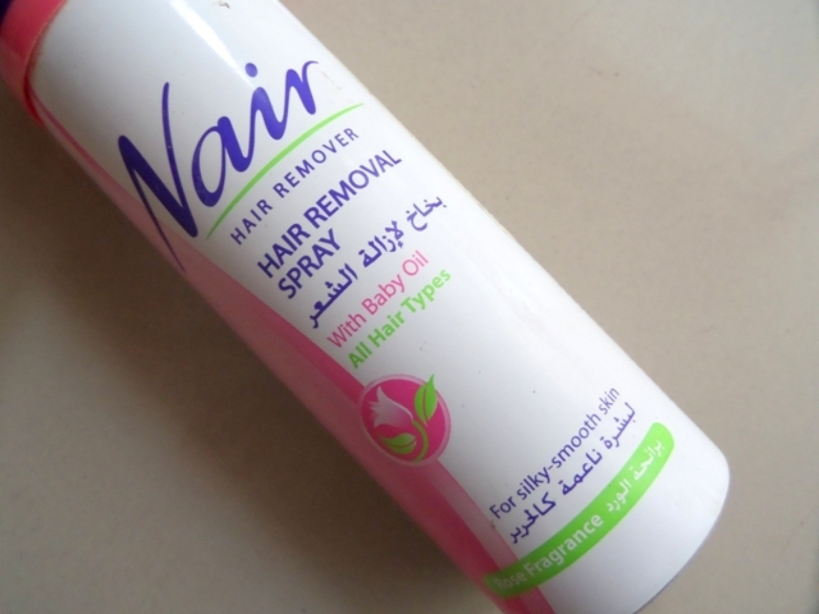 Baby Oil For Hair
 Nair Rose Hair Removal Spray with Baby Oil Review