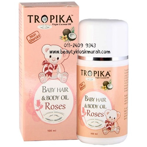 Baby Oil For Hair
 BABY HAIR AND OIL ROSE 100ML TROPIKA BEAUTY