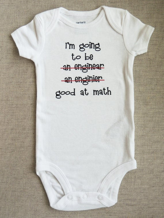 Baby Onesie Quotes
 Funny Saying Engineer Baby esie for Boy or by HenryAndTaylor