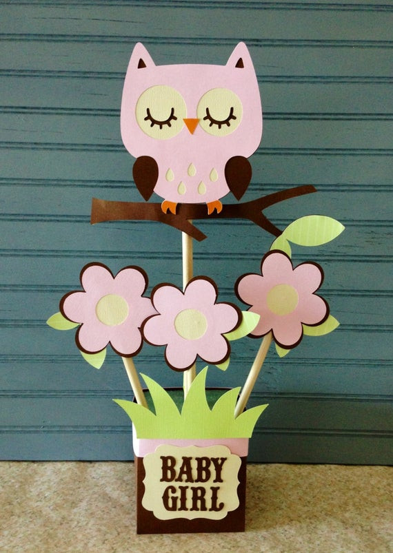 Baby Owl Decor
 Owl Baby Shower Centerpiece