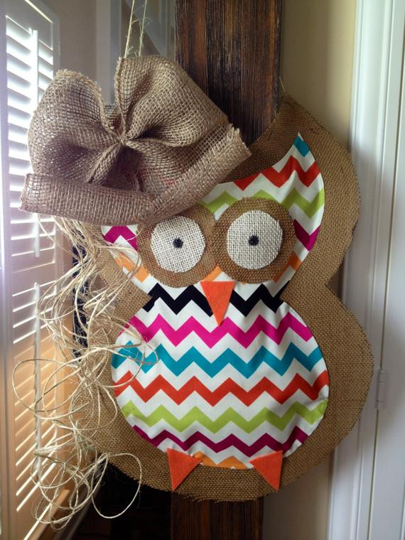 Baby Owl Decor
 Items similar to Owl Door Hanging Decoration Wreath