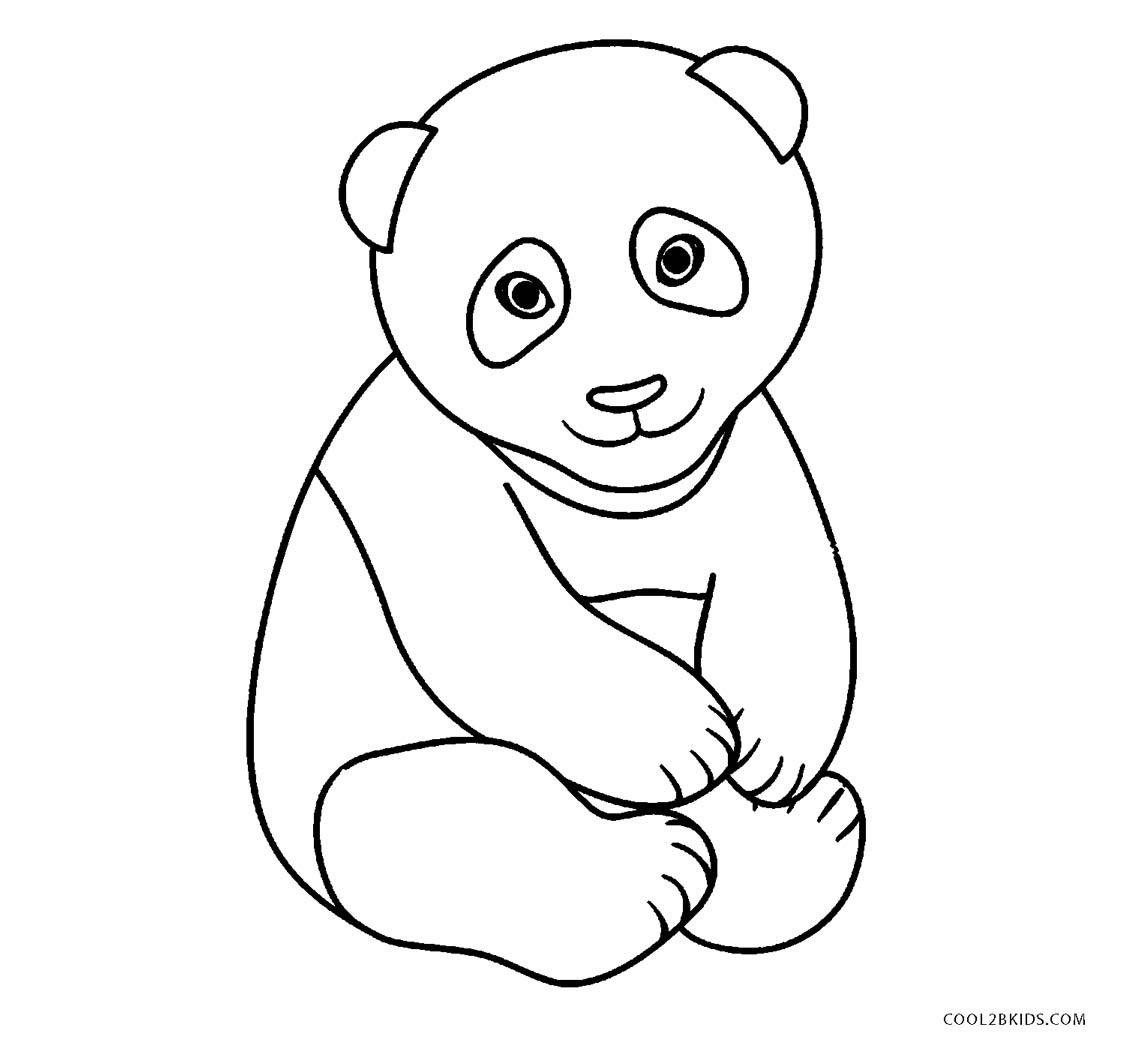 Baby Panda Coloring Page
 Free Printable Panda Coloring Pages For Kids
