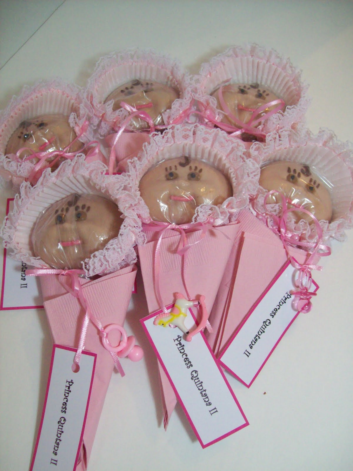Baby Party Favor Ideas
 CedarGap Creations Cookies Chocolate Bonnet Babes Girl