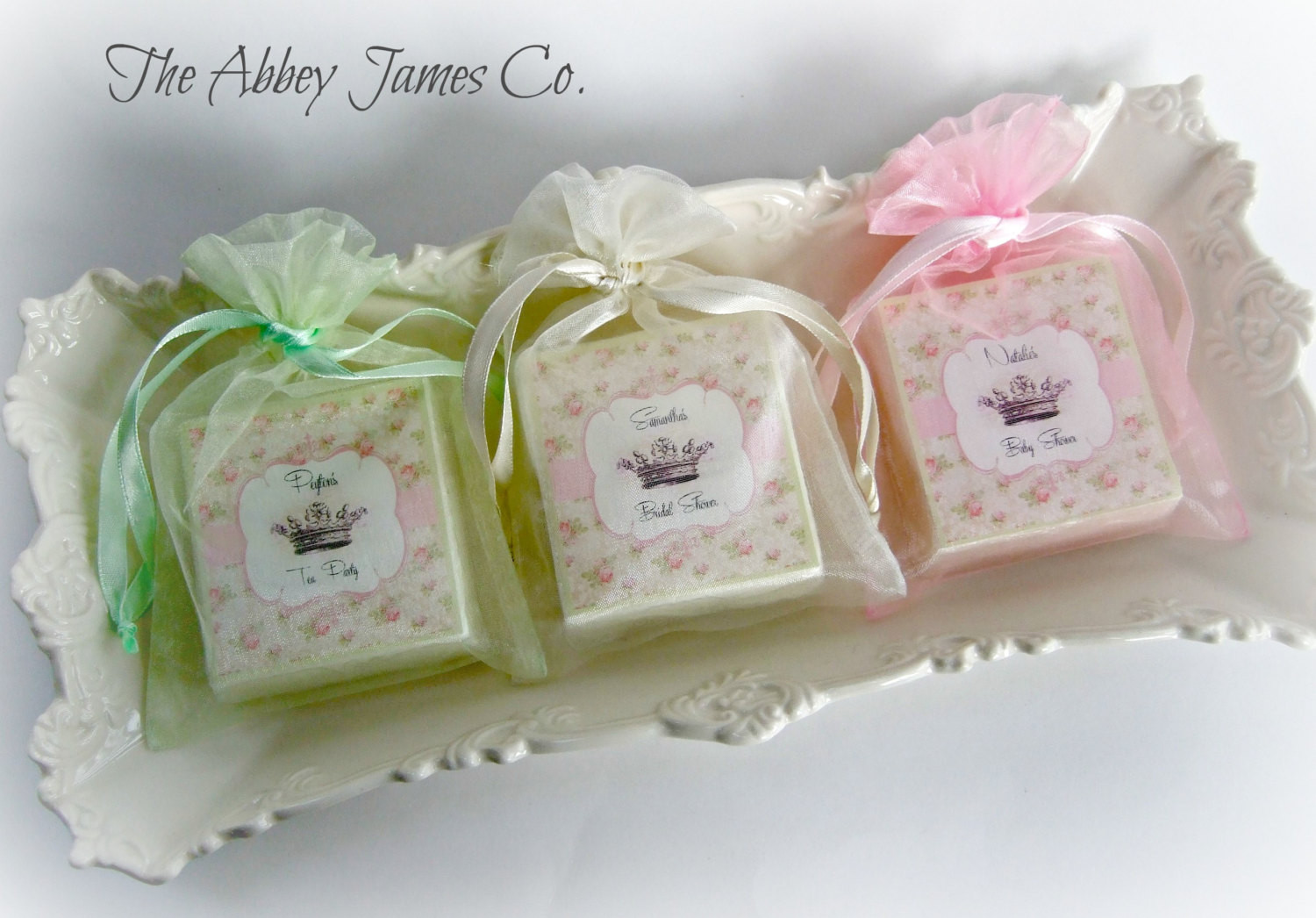 Baby Party Favor
 Shabby Chic Shower Favors Tea Party Favors Baby by AbbeyJames