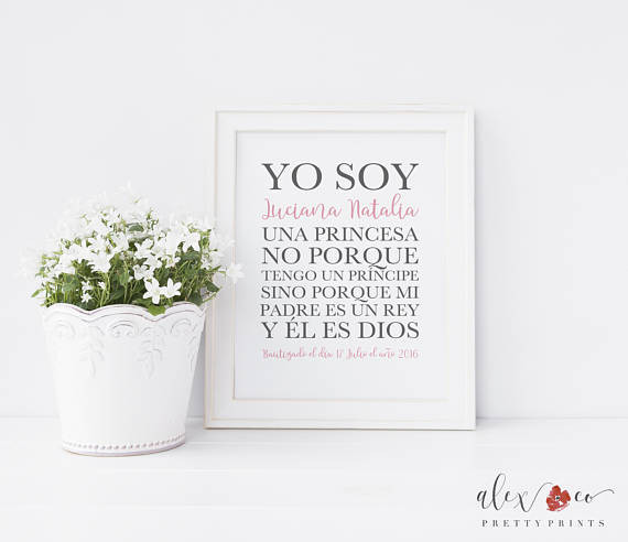 Baby Quotes In Spanish
 Spanish Baptism Printable Spanish Quotes Baptism Gift Girl