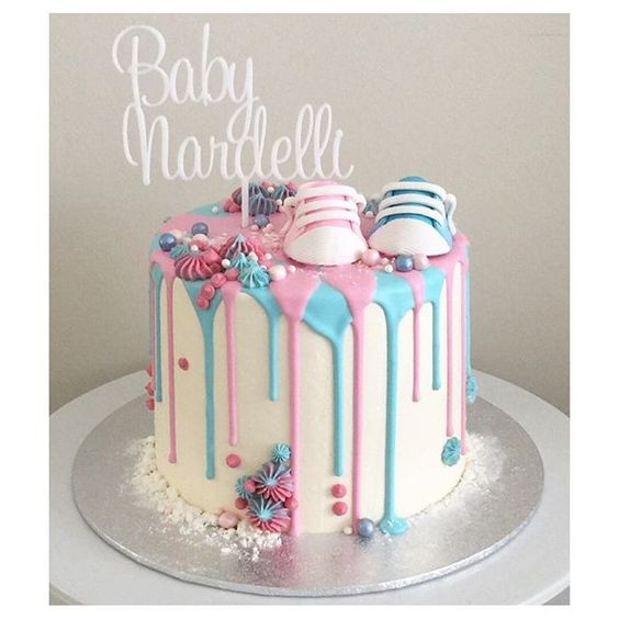 Baby Reveal Party Cakes
 Got to make this gender reveal cake for my beautiful
