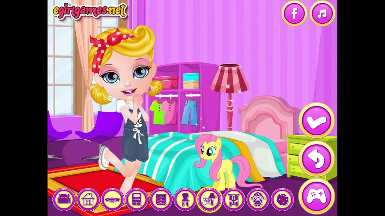 Baby Room Decoration Games
 Baby Barbie My Girly Room Game Barbie Room Decoration