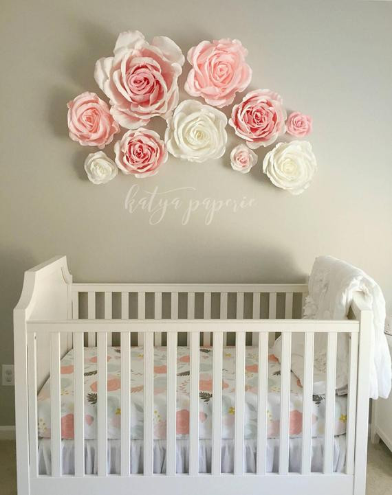 Baby Room Wall Decoration Ideas
 Nursery wall paper flowers Paper flower wall display Shop