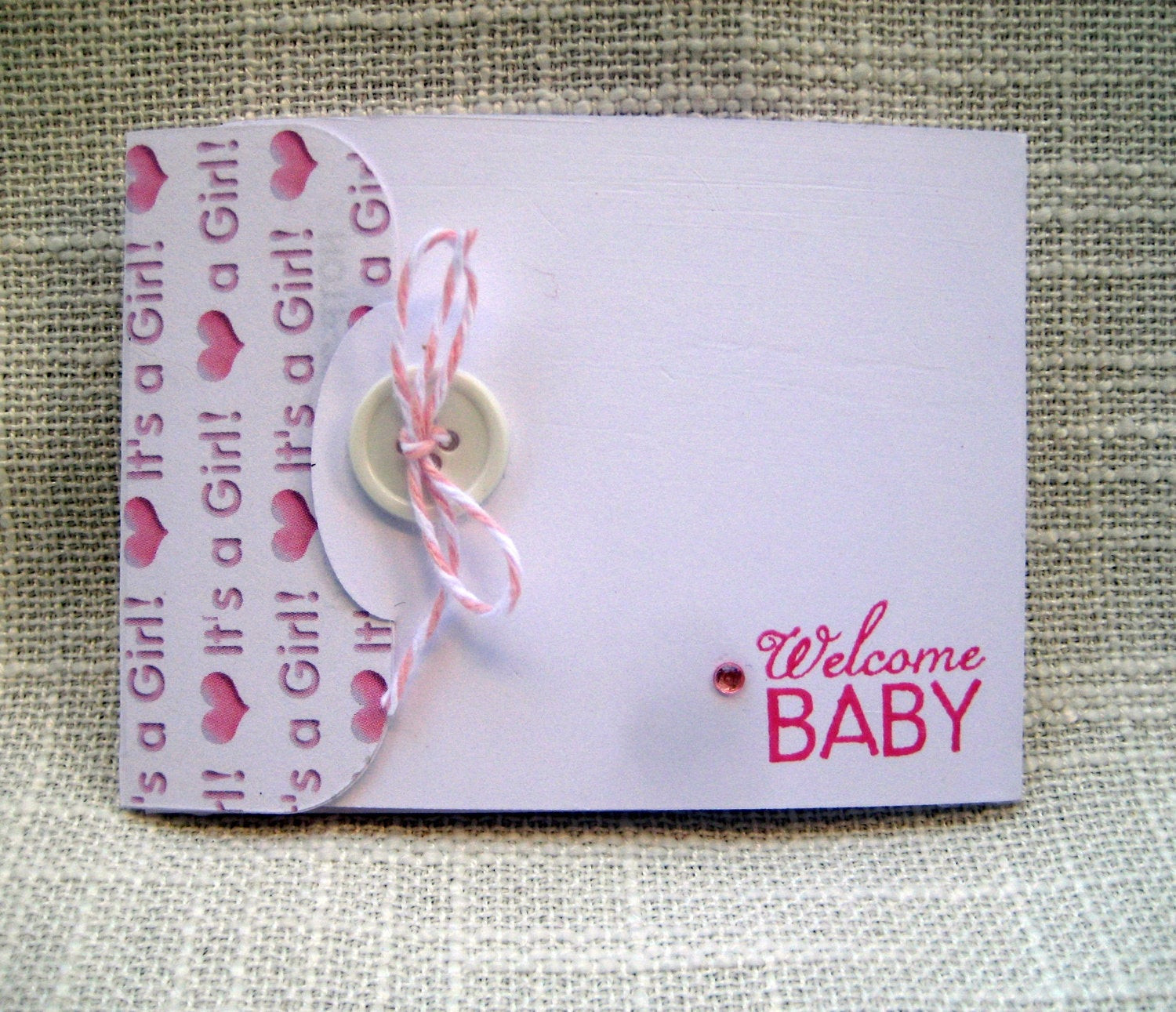 Baby Shower Gift Cards
 Items similar to Handmade Baby Girl Gift Card Holder Baby