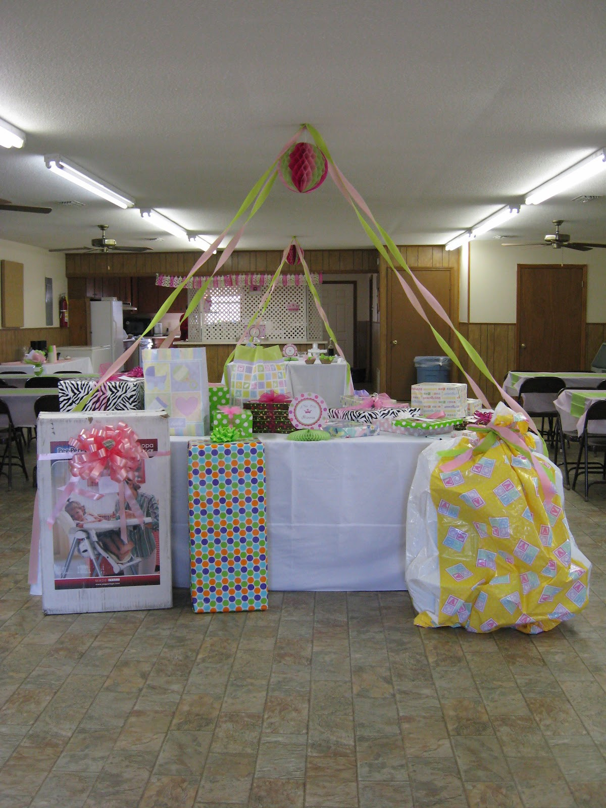 Baby Shower Gift Table
 A Home in the Country Baby Shower