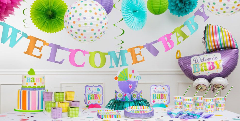 Baby Shower Party City
 Bright Wel e Baby Shower Decorations Party City