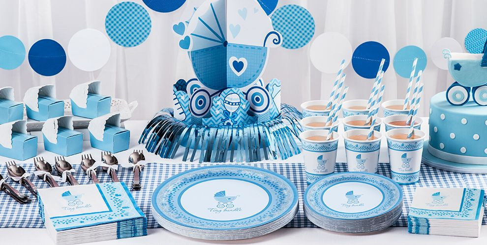 Baby Shower Party City
 Celebrate Boy Baby Shower Supplies Party City