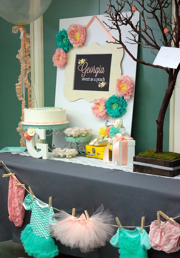 Baby Shower Party Decoration Ideas
 Peach Baby Shower Ideas with Stylish and Ideas