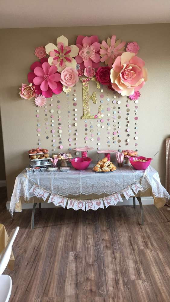 Baby Shower Party Ideas For Girl
 Pink and gold Baby Shower Party Ideas