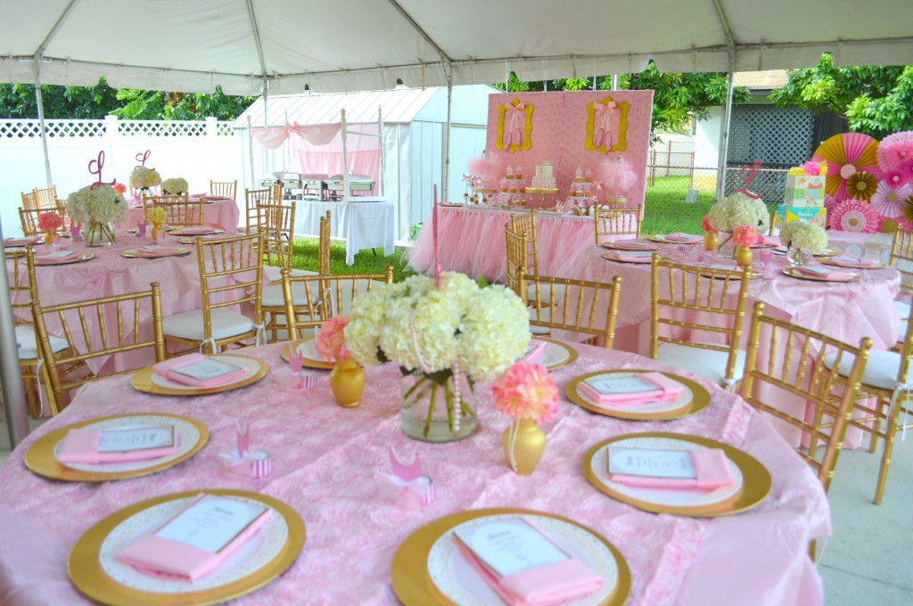 Baby Shower Party Ideas For Girl
 PINK AND GOLD BALLET THEMED BABY SHOWER