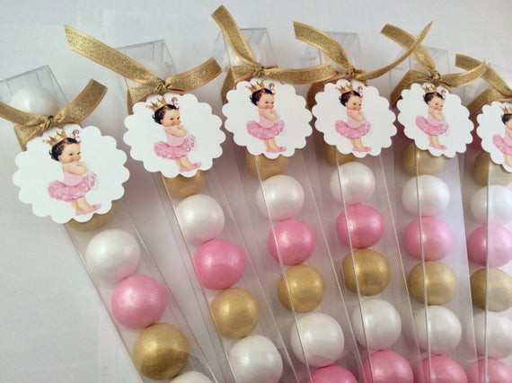 Baby Shower Party Ideas For Girl
 Princess Ballerina Baby Girl Shower Party Favor Gum ball