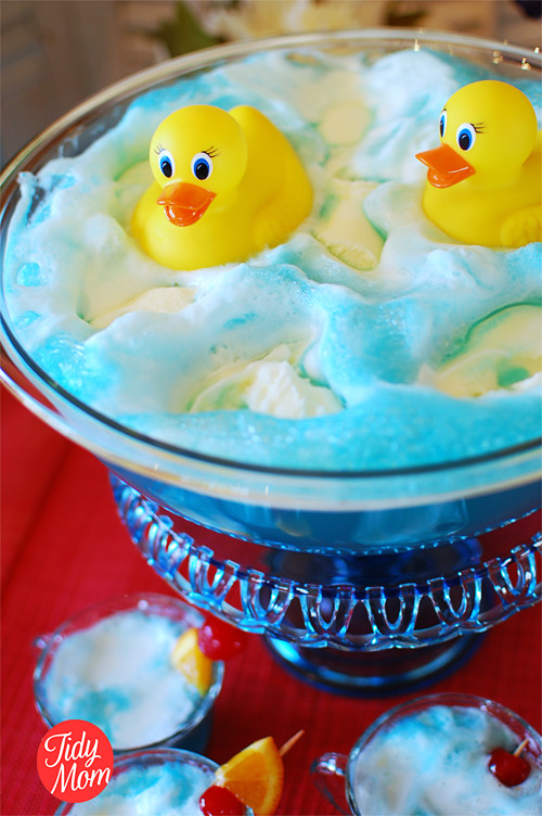 Baby Shower Punch Recipes Blue
 Blue Baby Shower Punch with Rubber Ducks