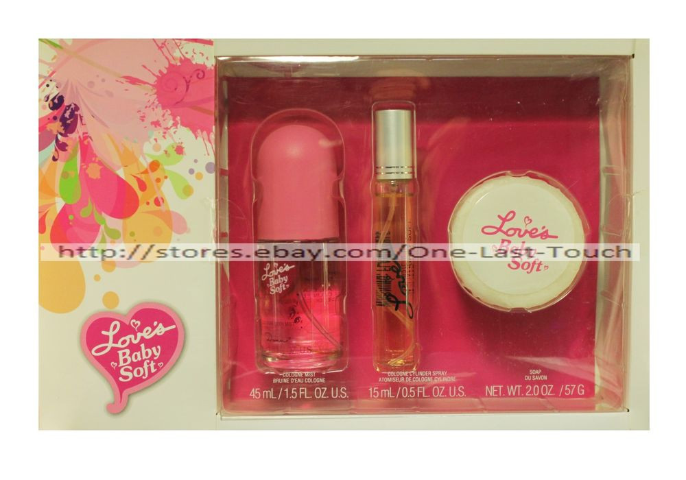Baby Soft Perfume Gift Sets
 LOVE S 3pc Gift Set BABY SOFT Cologne Mist Cylinder Spray