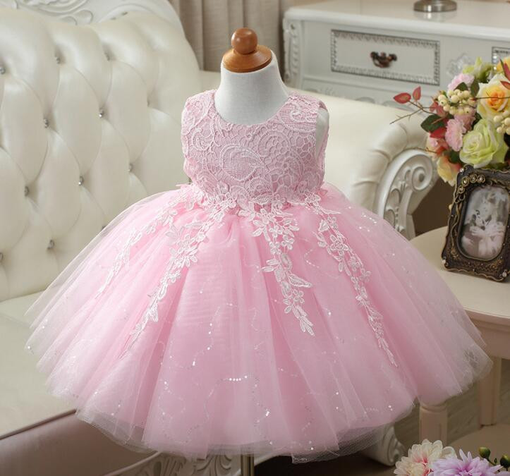 Baby Wedding Dresses
 Sequin Baby Flower Girl Clothes Weddings Pageant 3 Color