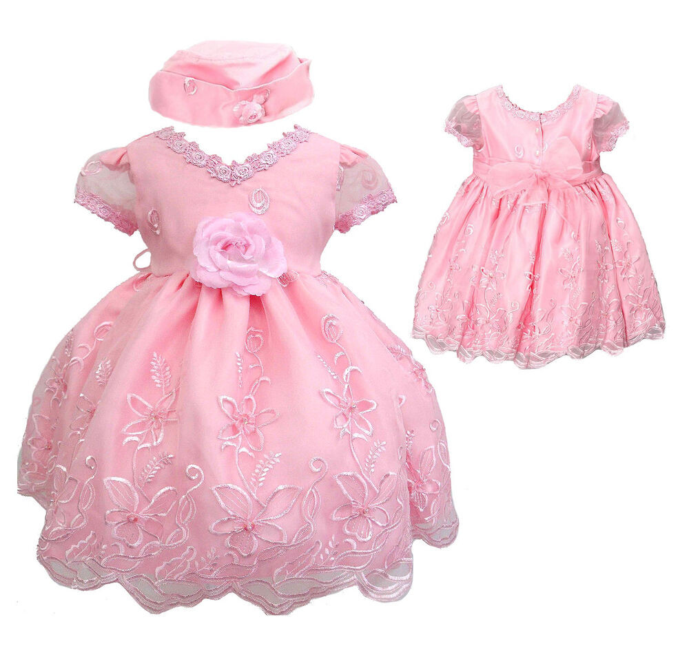 Baby Wedding Dresses
 New Baby Infant Toddler Girl Pageant Wedding Formal Pink