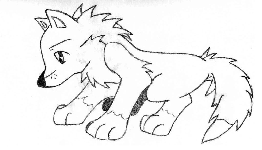Baby Wolf Coloring Pages
 Baby Wolf Pup Coloring Pages