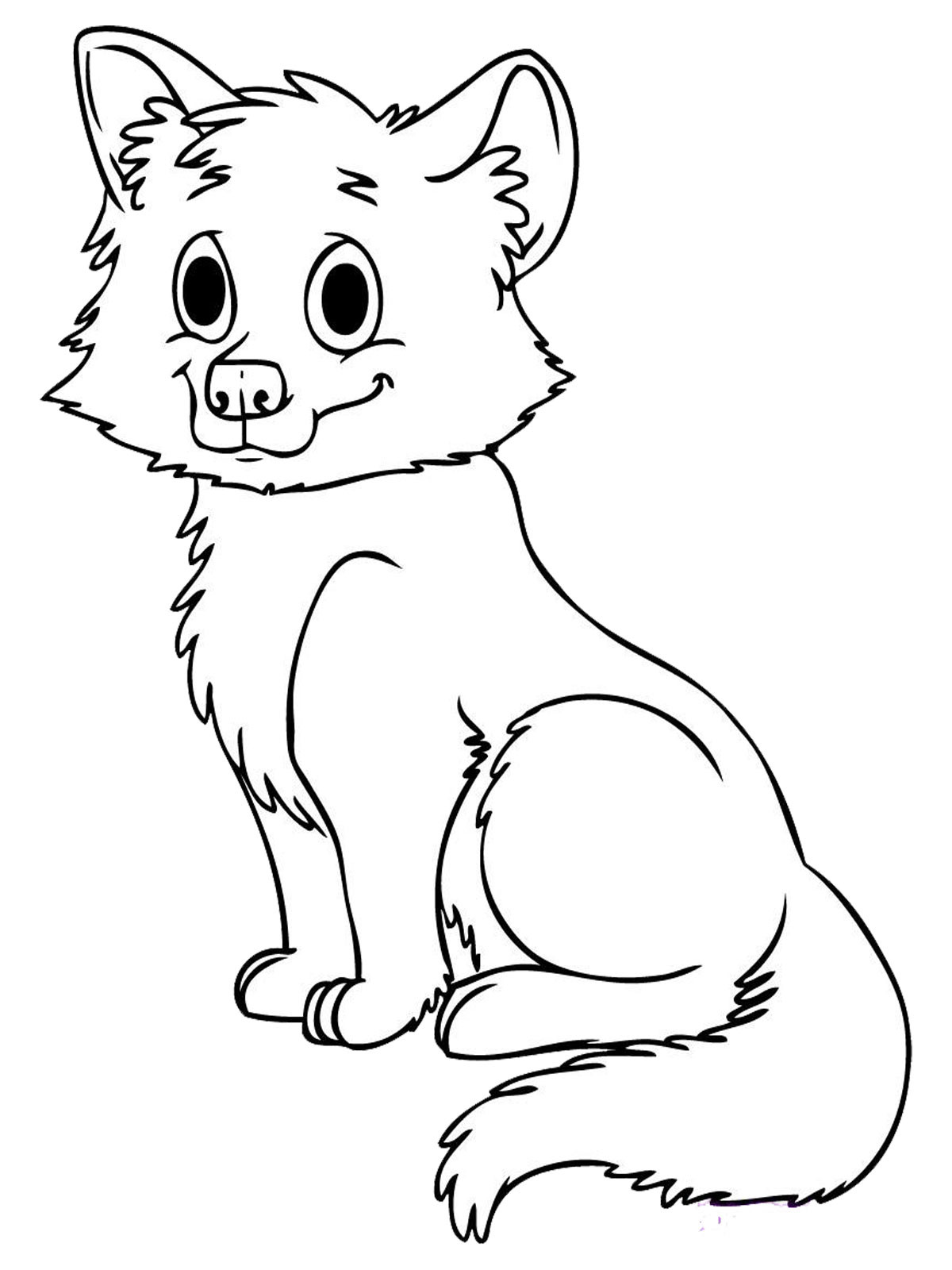 Baby Wolf Coloring Pages
 Cute Baby Wolf Coloring Pages Animal Coloring pages of