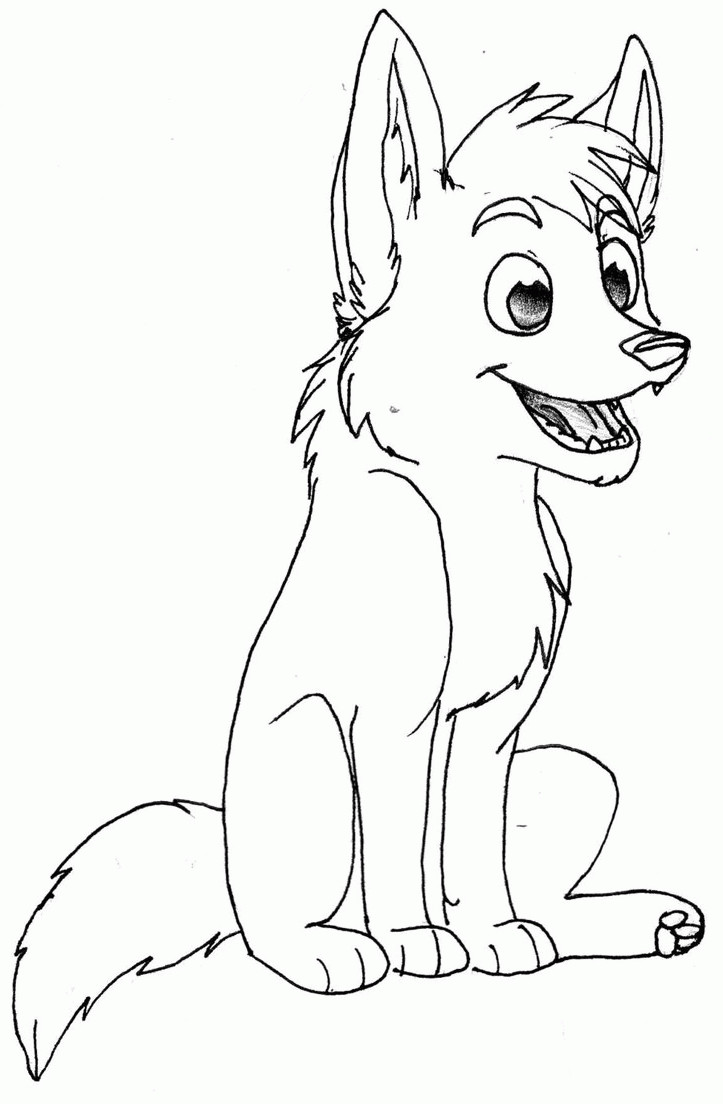 Baby Wolves Coloring Pages
 Baby Wolf Coloring Pages To Print Coloring Home